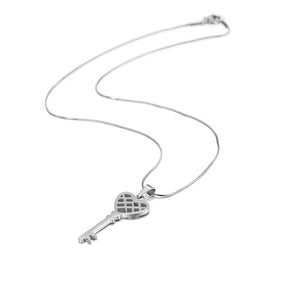 HEART KEY PENDANT NECKLACE