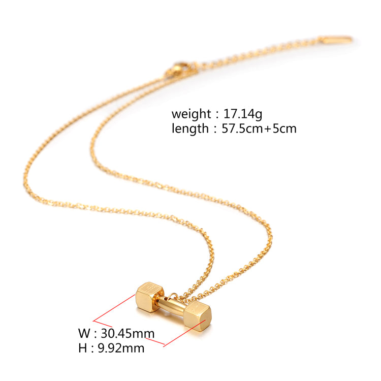 Small Dumbbell Pendant