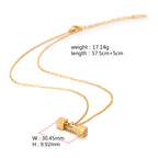 Small Dumbbell Pendant