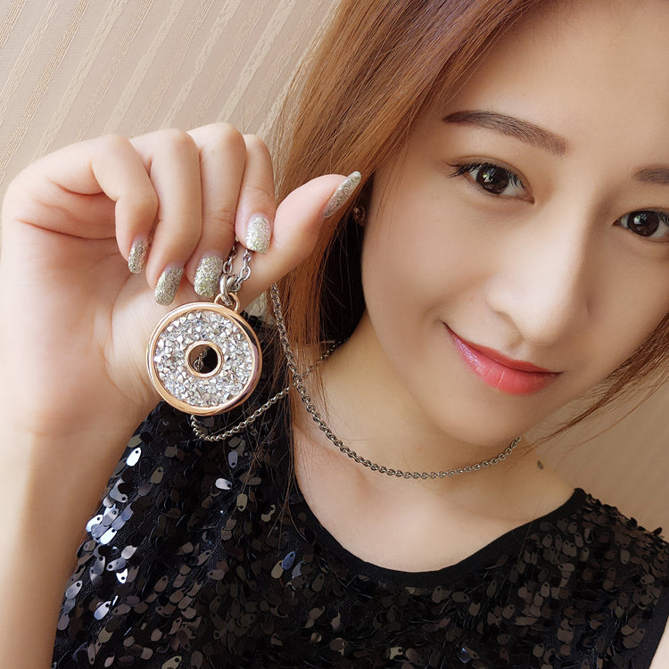 Circularity Inlay Cubic Zirconia Pendant