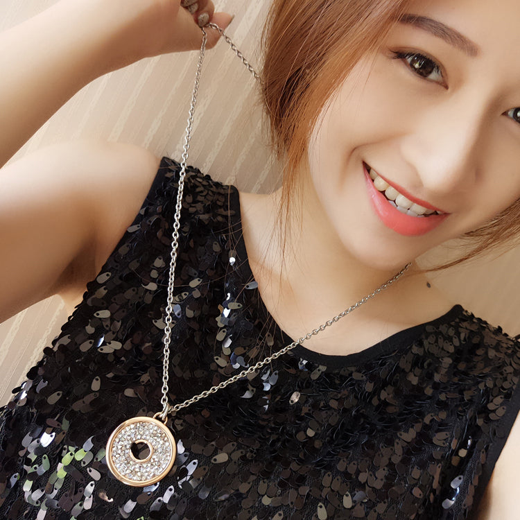 Circularity Inlay Cubic Zirconia Pendant