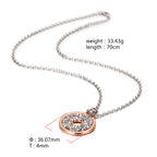 Circularity Inlay Cubic Zirconia Pendant