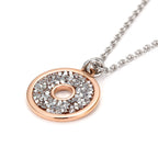 Circularity Inlay Cubic Zirconia Pendant
