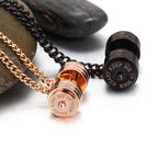 Dumbbell Sheet Couple Pendant