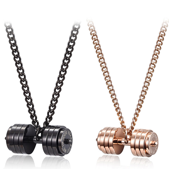 Dumbbell Sheet Couple Pendant Hover Image