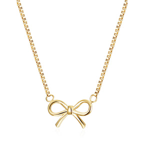 BOW PENDANT NECKLACE