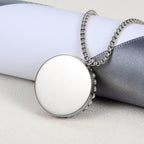 Surround Balls Black Circle Pendant