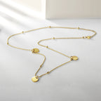 Round Piece and Little Ball Necklace