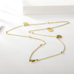 Round Piece and Little Ball Necklace