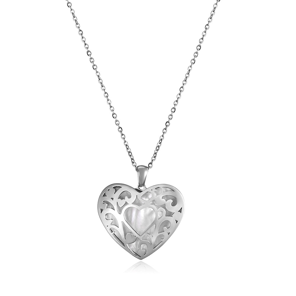 Cutout Heart Pendant