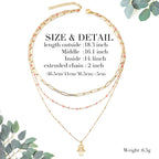 Stacked Layered Pendant Necklace