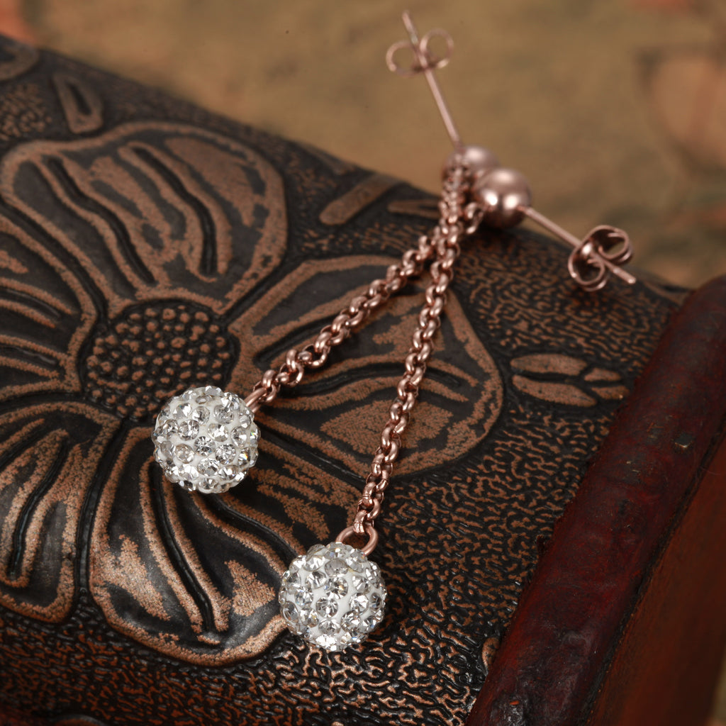 Chain With CZ Ball Studs