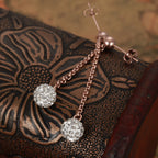 Chain With CZ Ball Studs