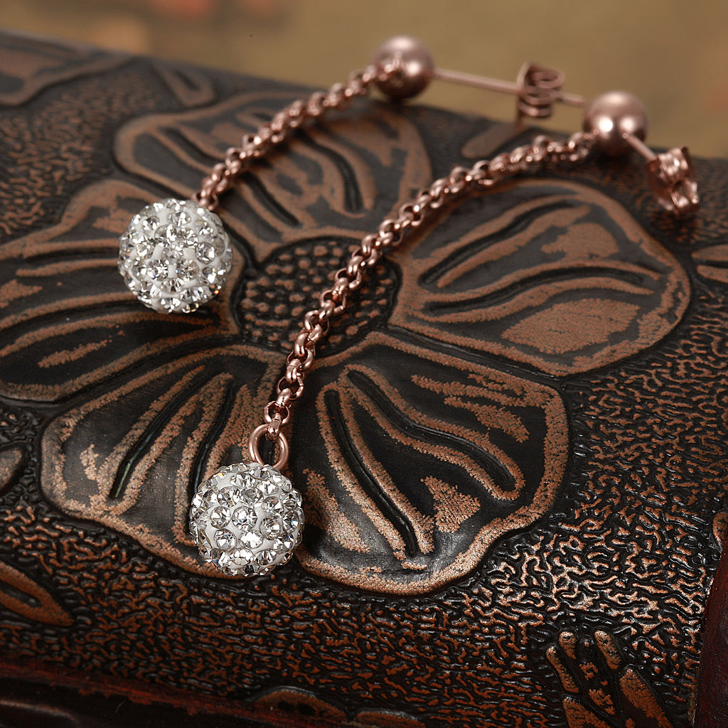 Chain With CZ Ball Studs