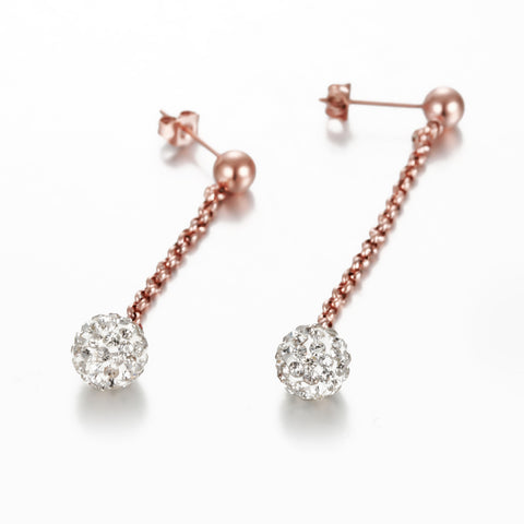 Chain With CZ Ball Studs