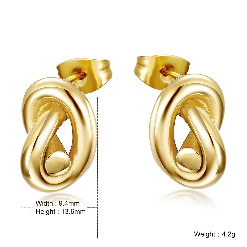 Silver Knot Studs