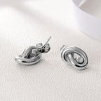 Silver Knot Studs