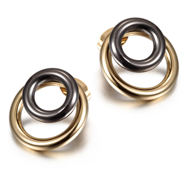 Double Hoop Studs Hover Image