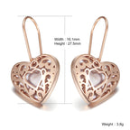 Hollow Out Heart Earrings