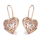 Hollow Out Heart Earrings