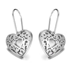 Hollow Out Heart Earrings