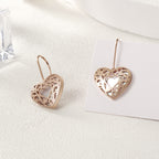 Hollow Out Heart Earrings