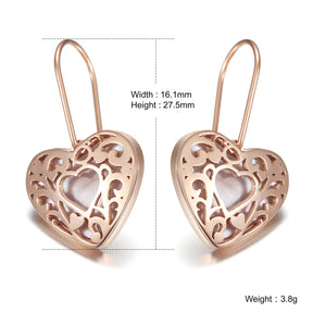 HOLLOW OUT HEART EARRINGS