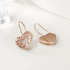Hollow Out Heart Earrings