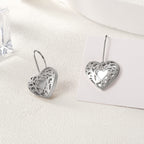 Hollow Out Heart Earrings