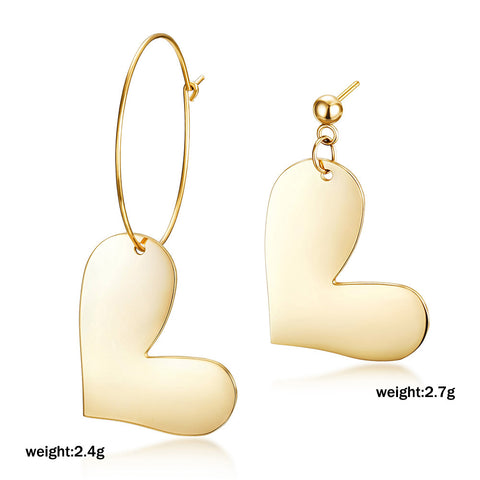 Heart Stud and Hoop