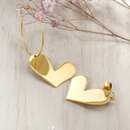 Heart Stud and Hoop