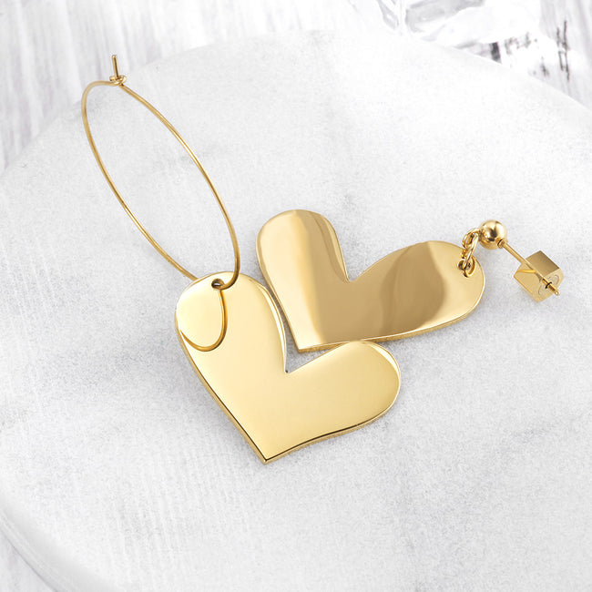 Heart Stud and Hoop Main Image