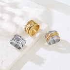 Silver Knot Cross Stack Ring