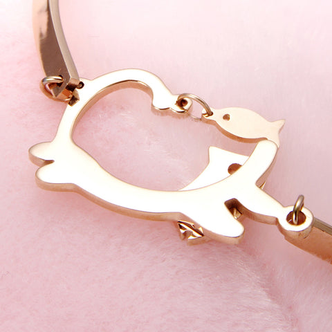 Kitten Eats Fish Bangle