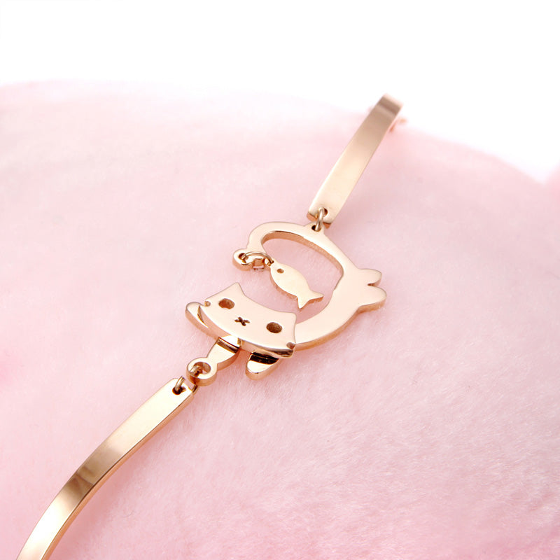 Kitten Eats Fish Bangle